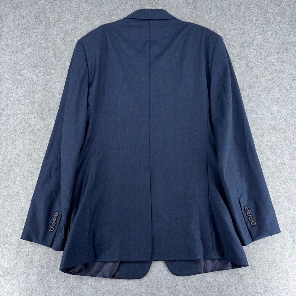 Brooks Brothers Regent Fit Navy Blue 100% Wool Blazer Sport Coat 44L Mens
